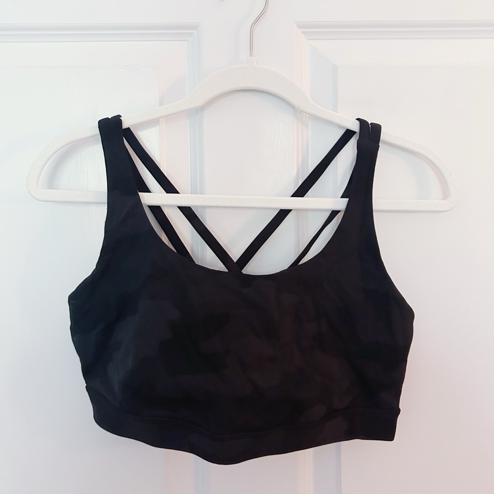 lululemon energy bra in camo